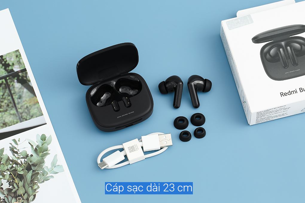 Tai nghe Bluetooth True Wireless Xiaomi Redmi Buds 6 Màu Đen