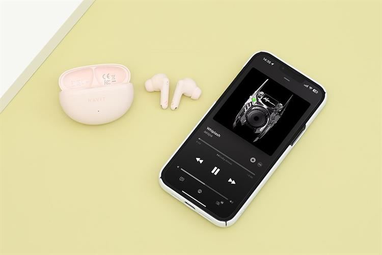 Tai nghe Bluetooth True Wireless Havit TW986 Màu Hồng