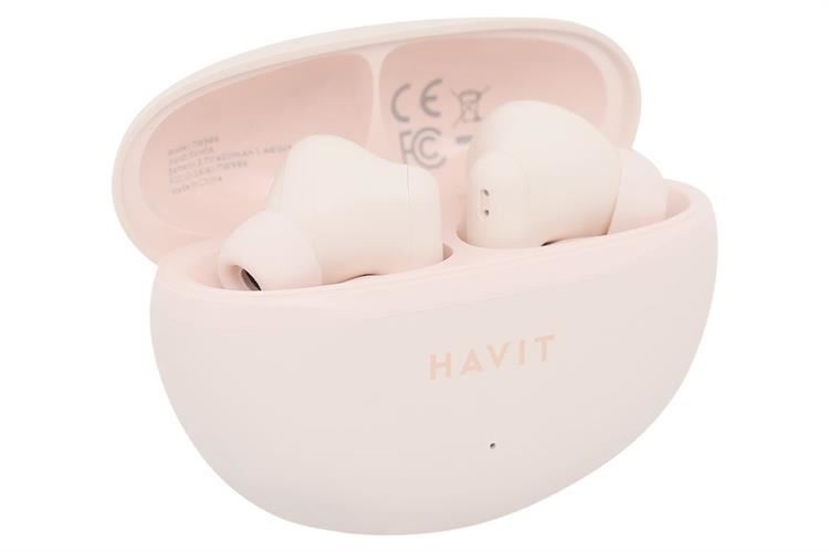Tai nghe Bluetooth True Wireless Havit TW986 Màu Hồng