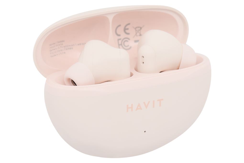 Tai nghe Bluetooth True Wireless Havit TW986 Màu Hồng