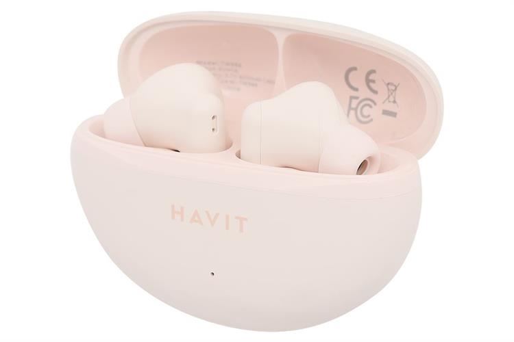 Tai nghe Bluetooth True Wireless Havit TW986 Màu Hồng