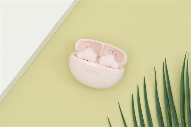 Tai nghe Bluetooth True Wireless Havit TW986 Màu Hồng