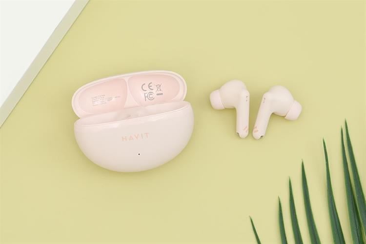 Tai nghe Bluetooth True Wireless Havit TW986 Màu Hồng