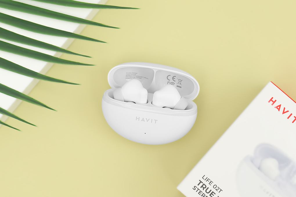 Tai nghe Bluetooth True Wireless Havit TW986 Màu Trắng