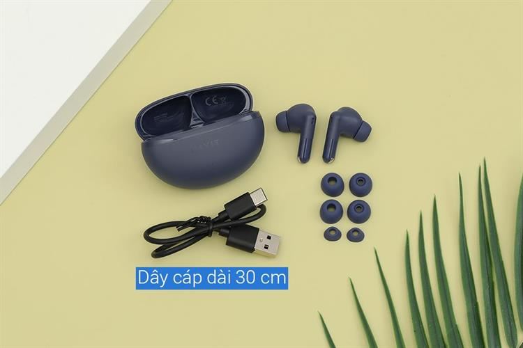 Tai nghe Bluetooth True Wireless Havit TW986 Màu Xanh Dương