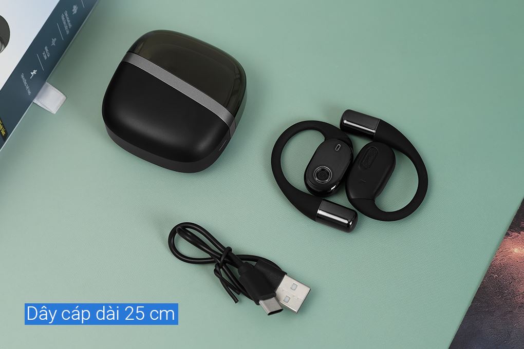 Tai nghe Open-Ear TWS AVA+ FreeGo OWS800 Màu Đen