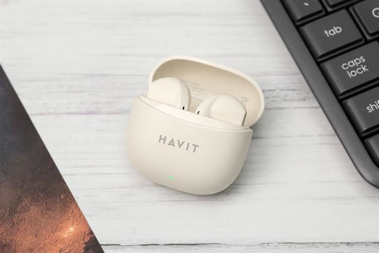 Tai nghe Bluetooth True Wireless Havit TW941 Màu Màu be