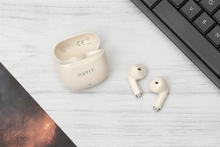 Tai nghe Bluetooth True Wireless Havit TW941 Màu Màu be