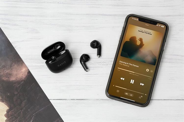 Tai nghe Bluetooth True Wireless Havit TW941 Màu Đen