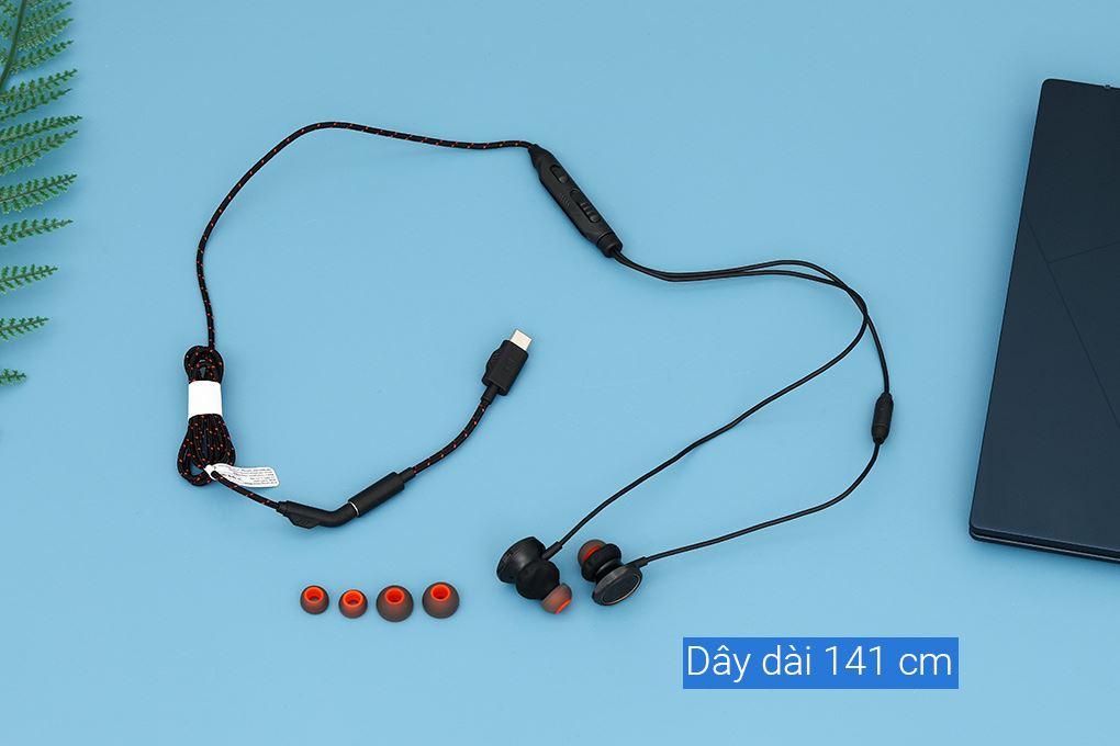 Tai nghe Có Dây Gaming JBL Quantum Qtum50C Màu Đen