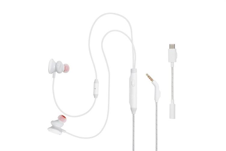 Tai nghe Có Dây Gaming JBL Quantum Qtum50C Màu Trắng