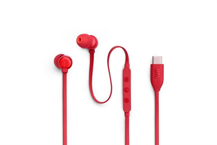 Tai nghe Có Dây Type C JBL T310C Màu Đỏ