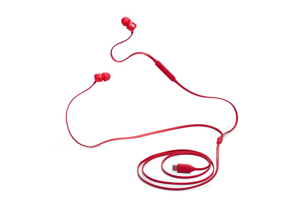 Tai nghe Có Dây Type C JBL T310C Màu Đỏ
