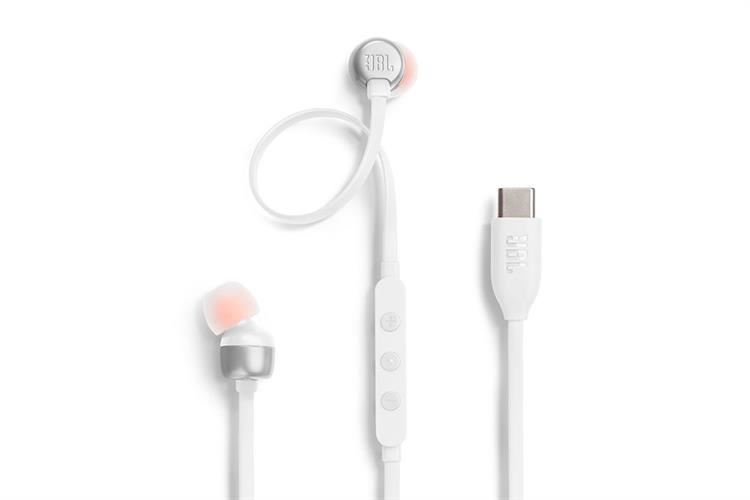 Tai nghe Có Dây Type C JBL T310C Màu Trắng