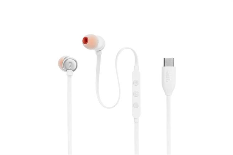 Tai nghe Có Dây Type C JBL T310C Màu Trắng