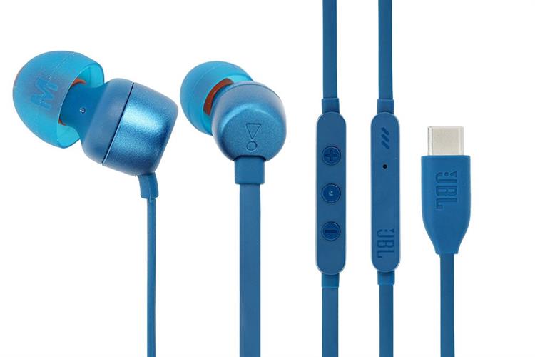 Tai nghe Có Dây Type C JBL T310C Màu Xanh Dương