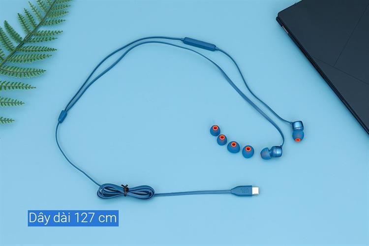 Tai nghe Có Dây Type C JBL T310C Màu Xanh Dương