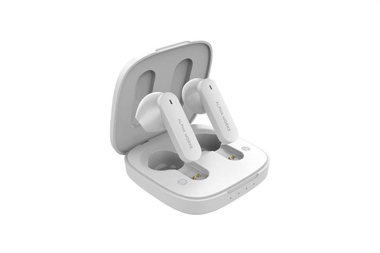 Tai nghe Bluetooth True Wireless Alpha Works AW Curve 100 Màu Trắng