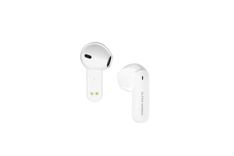 Tai nghe Bluetooth True Wireless Alpha Works AW Curve 100 Màu Trắng