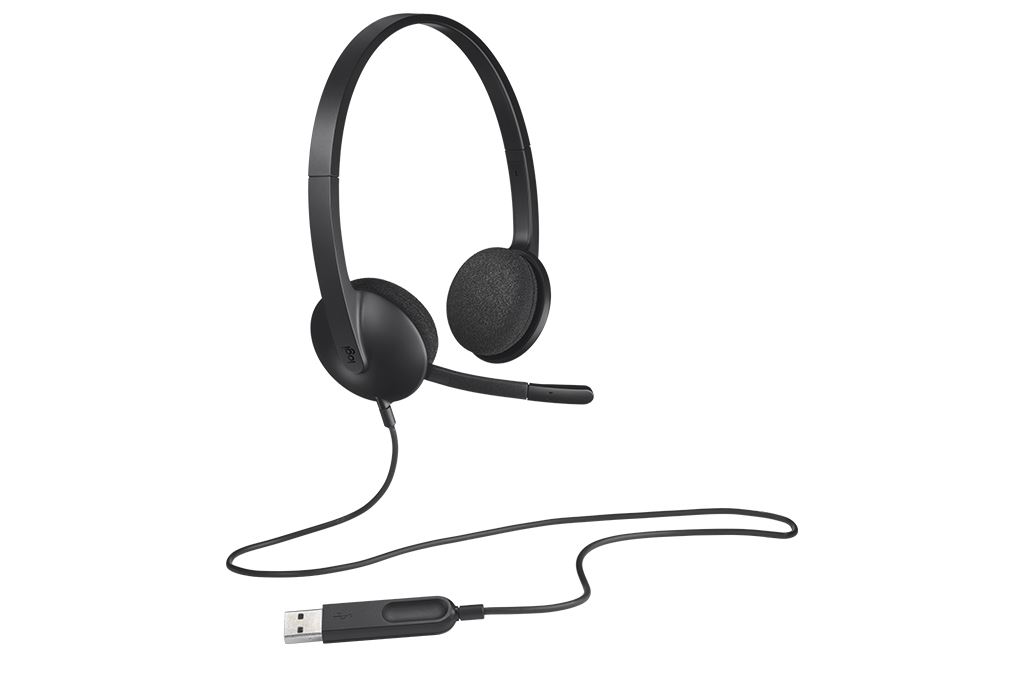Tai nghe Chụp Tai Logitech H340 Màu Đen