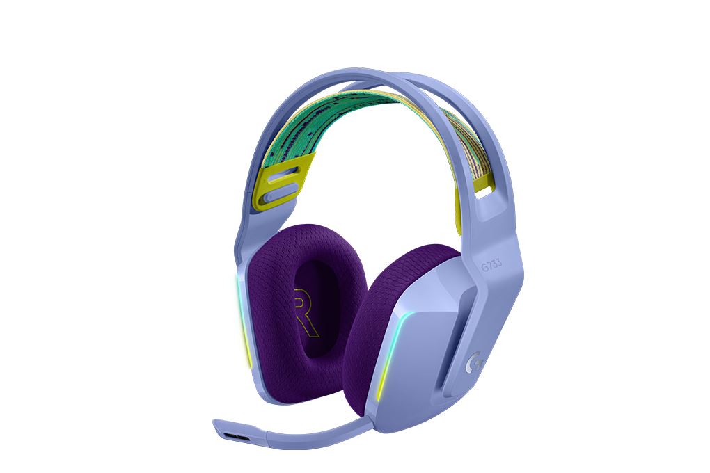 Tai nghe Chụp Tai Gaming Logitech G733 Màu Tím