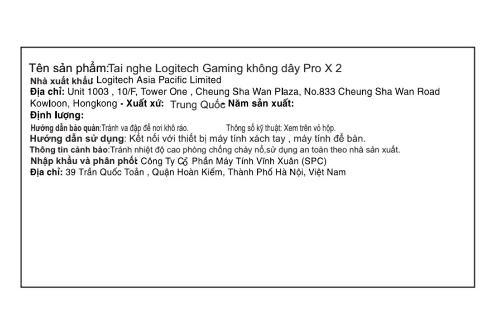 Tai nghe Bluetooth Chụp Tai Gaming Logitech Pro X 2 Màu Trắng