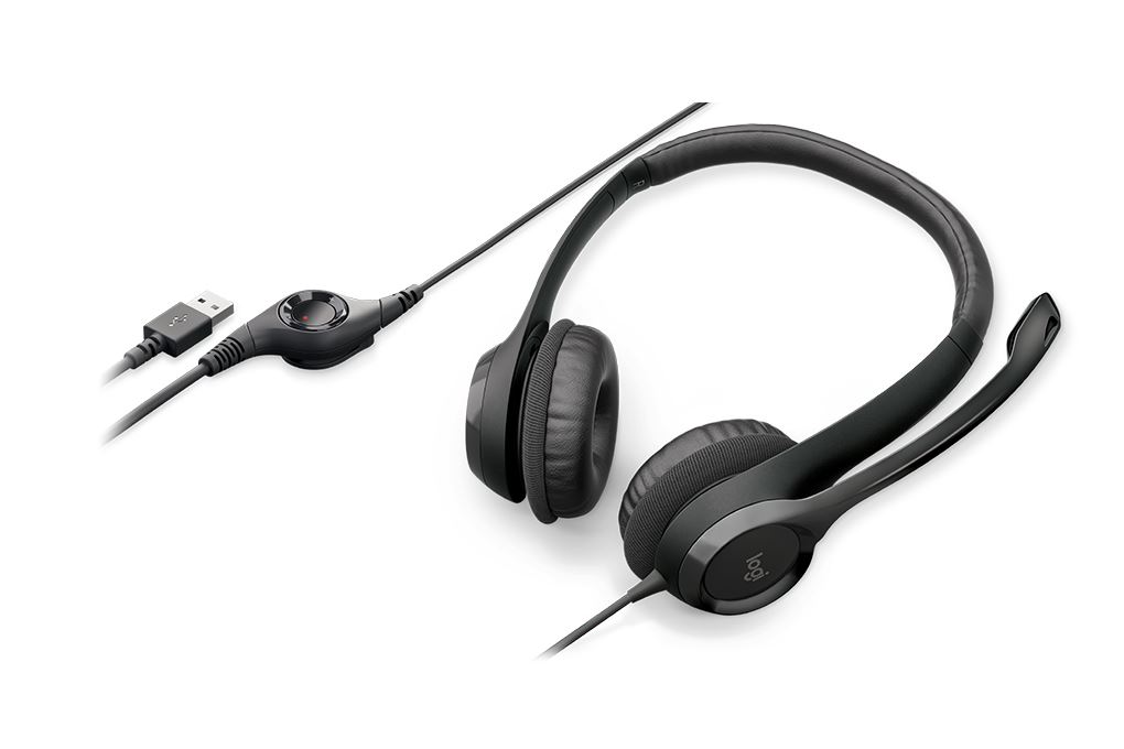Tai nghe Chụp Tai Logitech H390 Màu Đen