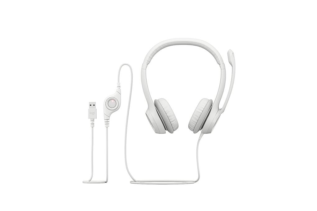 Tai nghe Chụp Tai Logitech H390 Màu Trắng
