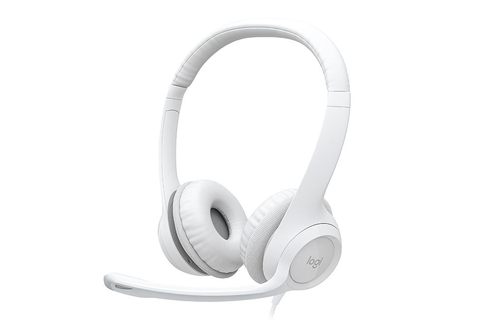 Tai nghe Chụp Tai Logitech H390 Màu Trắng