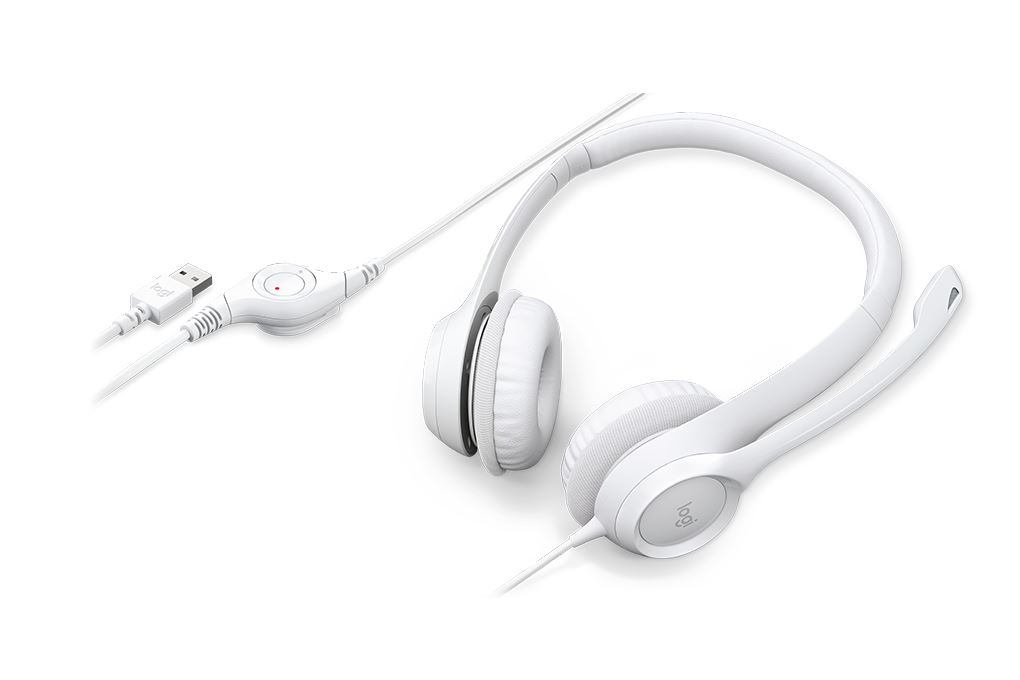 Tai nghe Chụp Tai Logitech H390 Màu Trắng