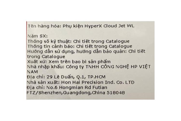 Tai nghe Bluetooth Chụp Tai Gaming HP HyperX Cloud Jet Màu Xanh Dương