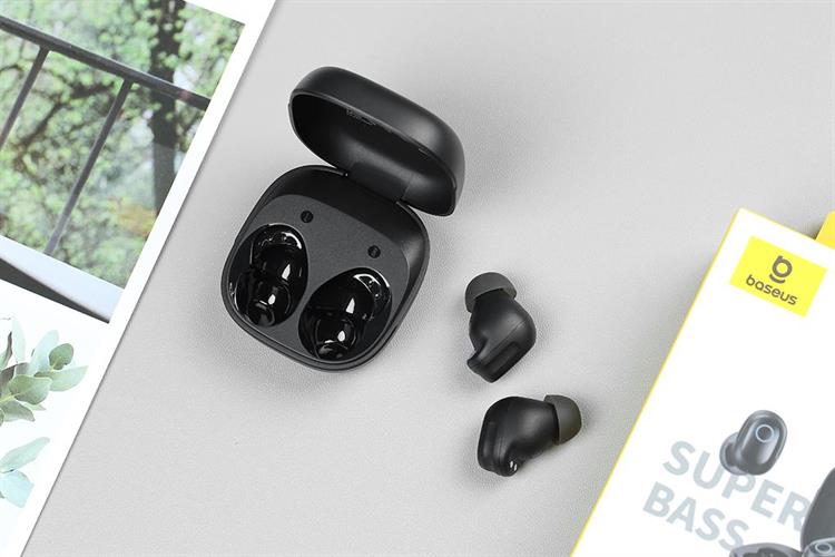 Tai nghe Bluetooth True Wireless Baseus Bass BD1 Màu Đen