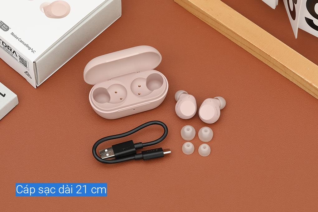 Tai nghe Bluetooth True Wireless Sony WF-C710N Màu Hồng