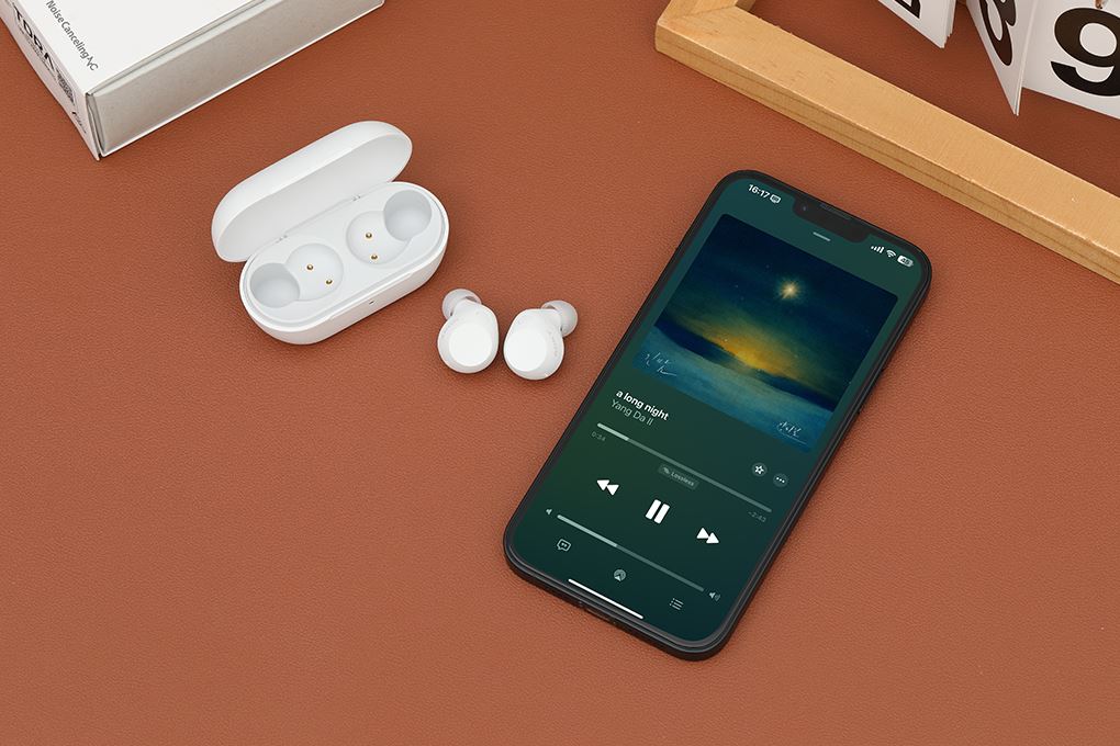 Tai nghe Bluetooth True Wireless Sony WF-C710N Màu Trắng