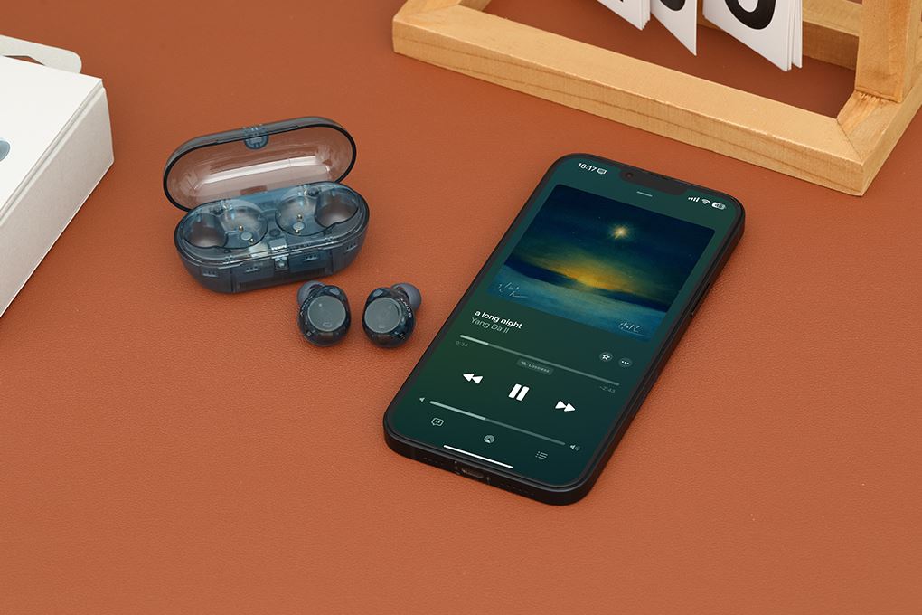 Tai nghe Bluetooth True Wireless Sony WF-C710N Màu Xanh