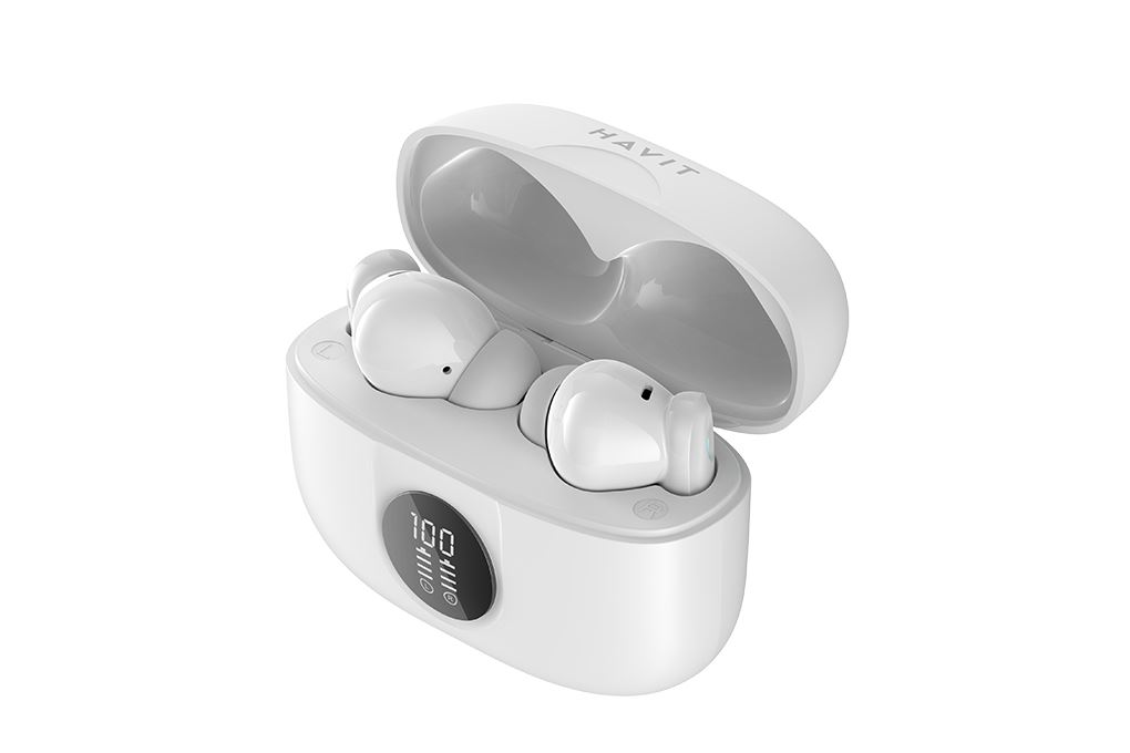 Tai nghe Bluetooth True Wireless Havit TW923 Pro Màu Trắng