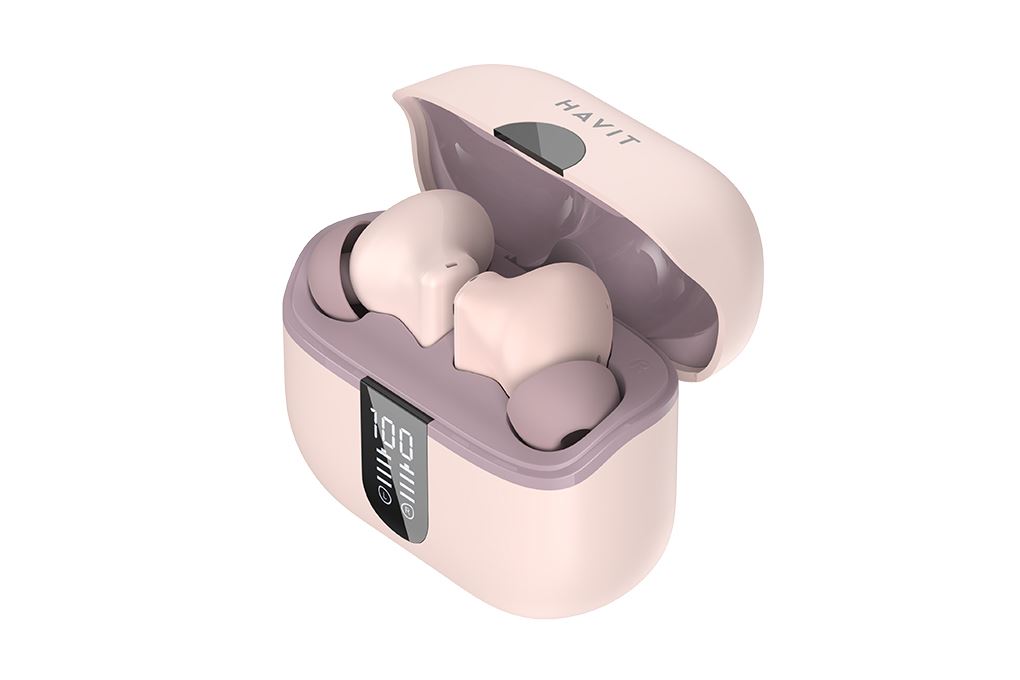 Tai nghe Bluetooth True Wireless Havit TW943 Pro Màu Hồng