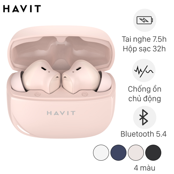 Tai nghe Bluetooth True Wireless Havit TW996 Pro