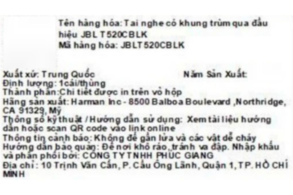 Tai nghe Chụp tai JBL Tune T520C - 4