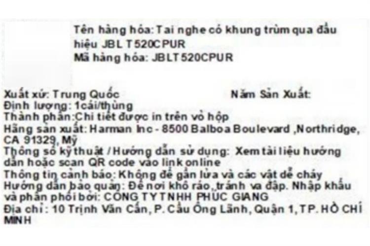 Tai nghe Chụp tai JBL Tune T520C Màu Tím