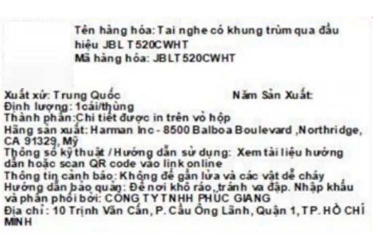 Tai nghe Chụp tai JBL Tune T520C Màu Trắng