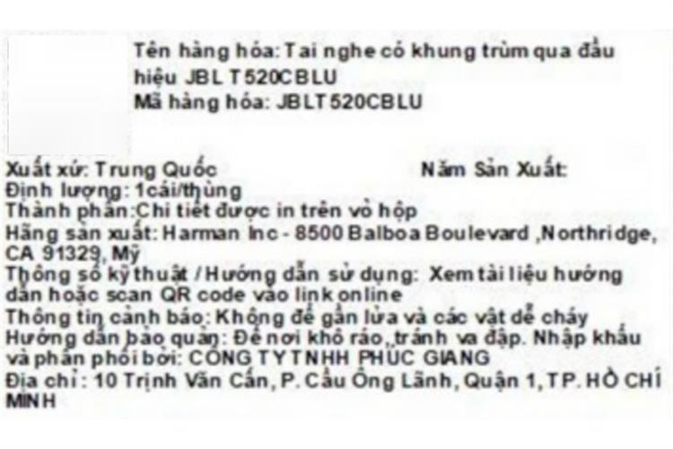 Tai nghe Chụp tai JBL Tune T520C Màu Xanh Dương