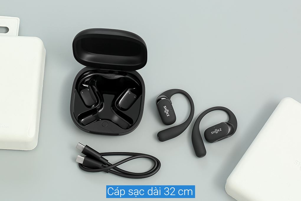 Tai nghe Bluetooth True Wireless Shokz T921 OPENFIT 2+ Màu Đen