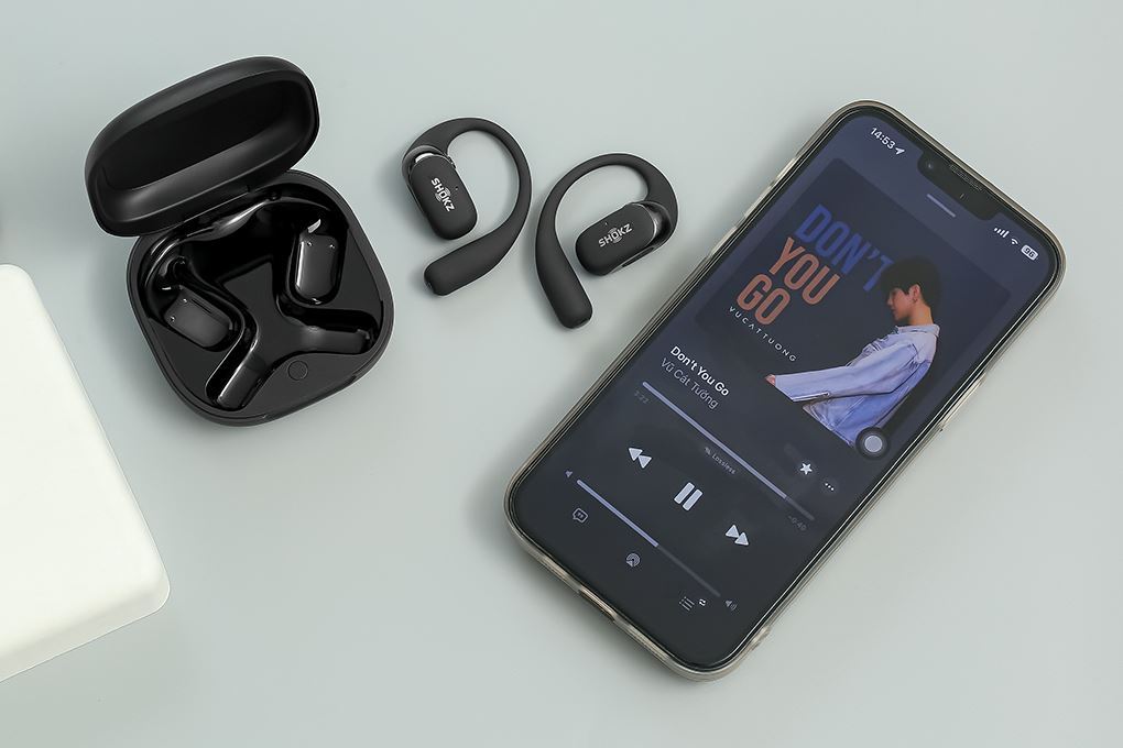 Tai nghe Bluetooth True Wireless Shokz T921 OPENFIT 2+ Màu Đen