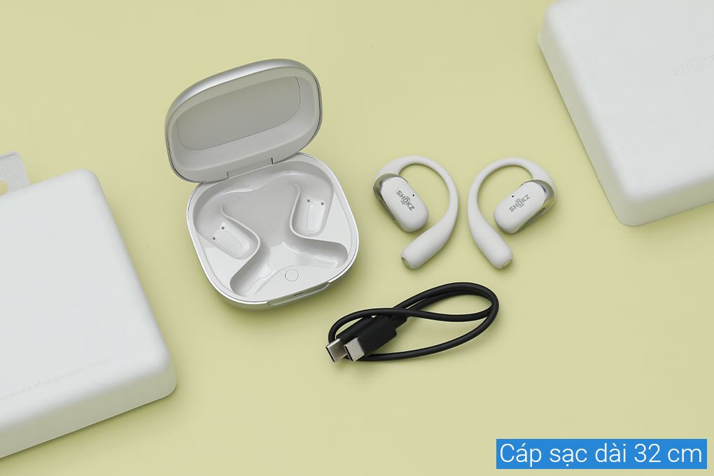 Tai nghe Bluetooth True Wireless Shokz T921 OPENFIT 2+ Màu Xám