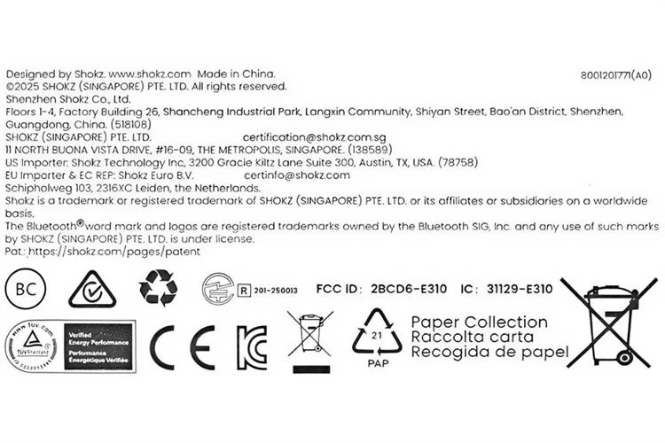 Tai nghe Bluetooth True Wireless Shokz E310 OPENDOTS ONE Màu Hồng