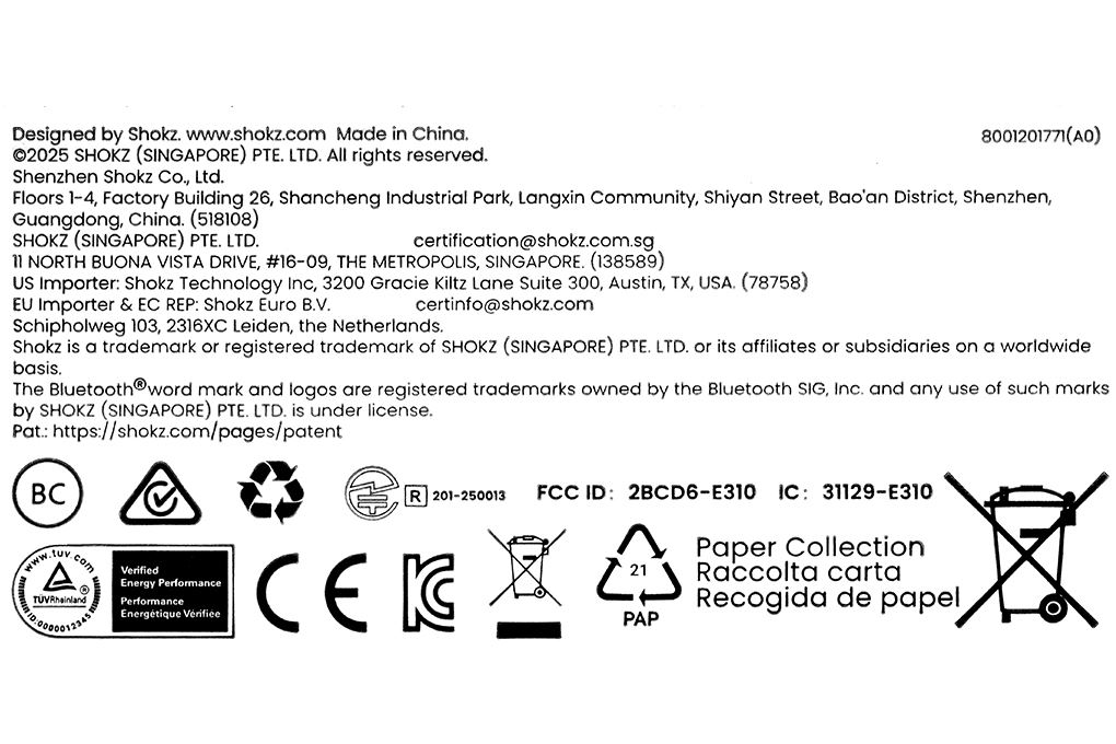 Tai nghe Bluetooth True Wireless Shokz E310 OPENDOTS ONE - 15