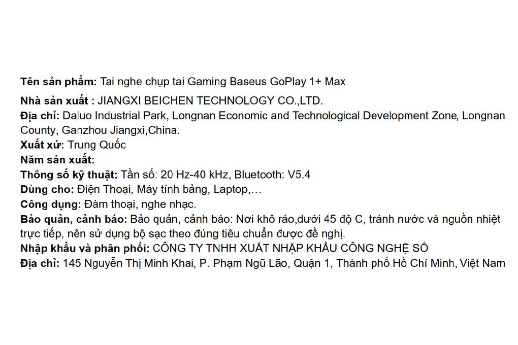 Tai nghe Chụp Tai Gaming Baseus GoPlay 1+ Max - 5