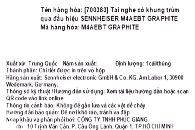 Tai nghe Bluetooth Chụp Tai Sennheiser Momentum 4 M4AEBT Màu Ghi đen