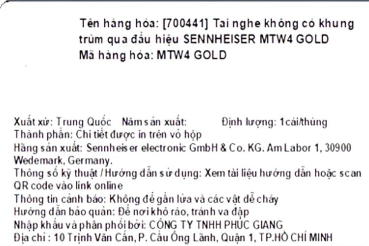 Tai nghe Bluetooth True Wireless Sennheiser Momentum 4 MTW4 Màu Vàng đồng